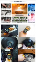 Industrial Digital IR thermometer GM1650 temperature measuring gun -50 to 1650 degree C