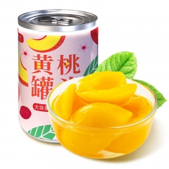 Canned yellow peach