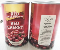 Canned red cherry