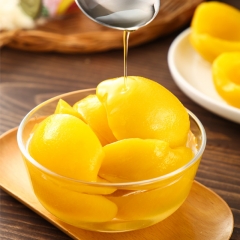 Canned yellow peach