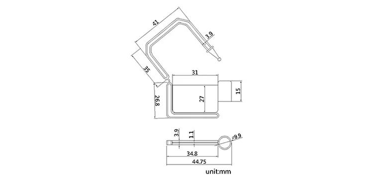 Tamper evident padlock seals CAD