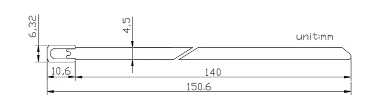 one time used metal strap seal CAD