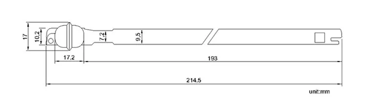 factory outlets high security seal metal strap seal CAD