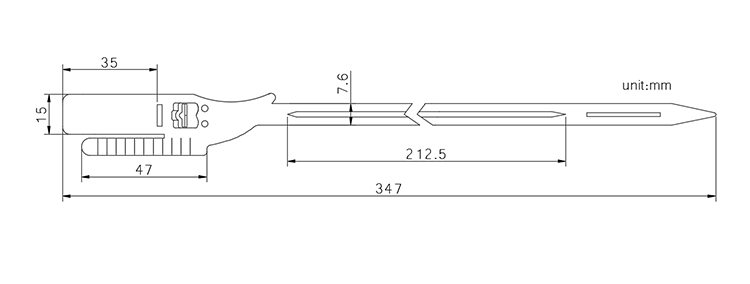 Onling shopping pull tight plastic seal lock for one time use  CAD