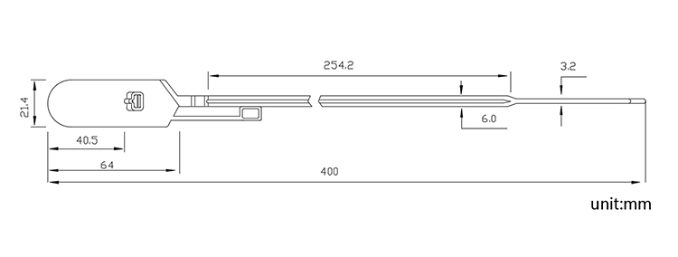 Favorable Price Tear Off PA Plastic Seal Security CAD