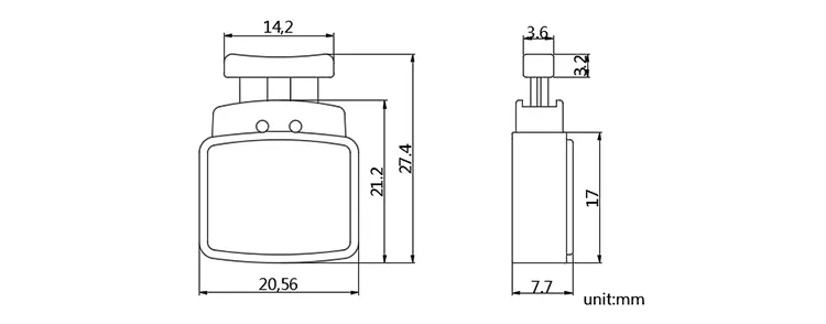 Custom High Quality Materials One-time Use Plastic Meter Seal CAD