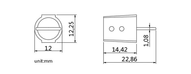 Plastic twist meter seal with wires CAD