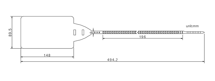 One time use container plastic seal CAD