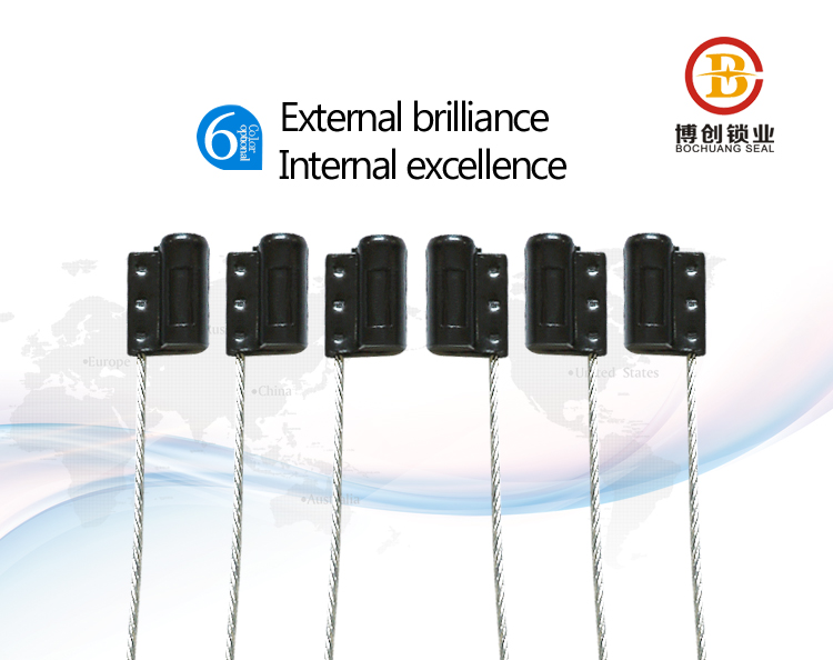 High security aluminum steel wire cable seal