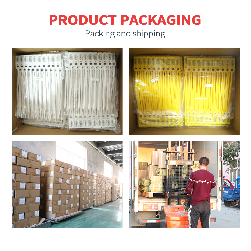 BCPS431 Adjustable length security plastic seal with logo and serial number