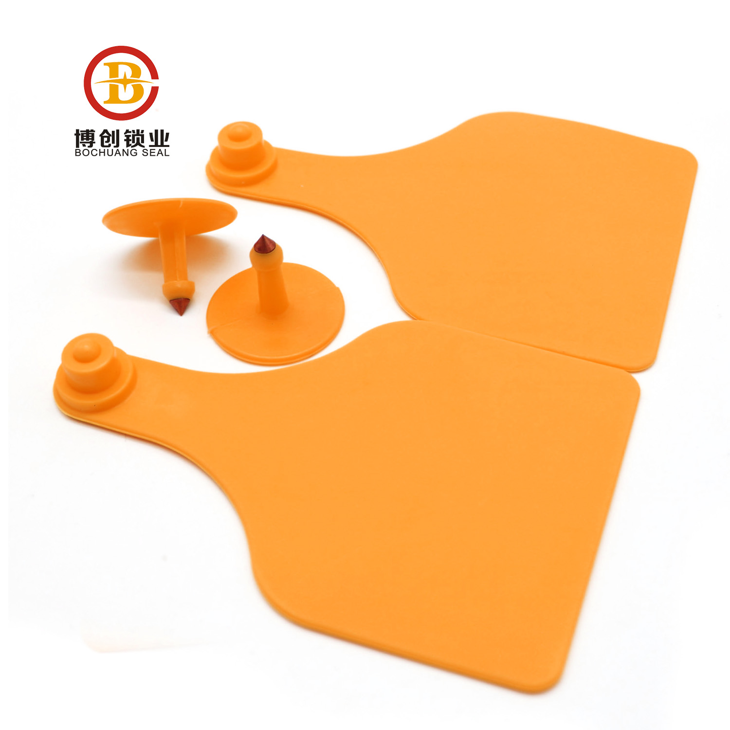 BCE106 Anti-tamper animal ear tag for cattle green cow ear tag
