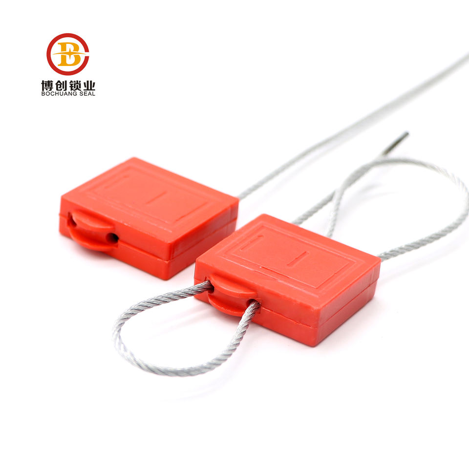 BC-C604 Tamper Evident Self Locking Pull Tight Wire Cable Seal For Logistics