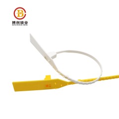 BCP114 One time use metal insert plastic seal strip lock with logo