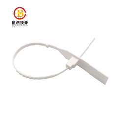 BCP114 One time use metal insert plastic seal strip lock with logo