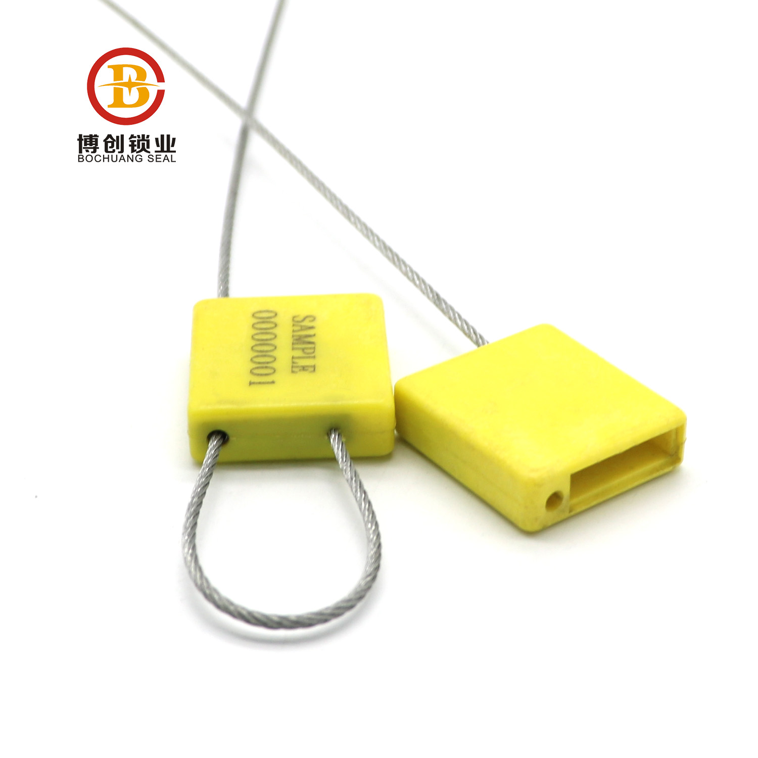 BC-C602 High strength plastic steel wire cable seal with serial number