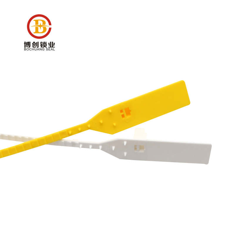 BCP114 One time use metal insert plastic seal strip lock with logo