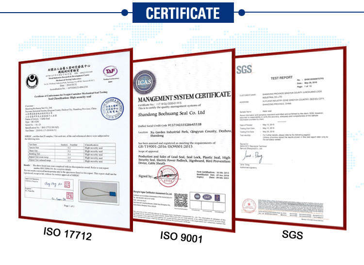 BCB407 anti-theft iso 17712 high security container bolt seal