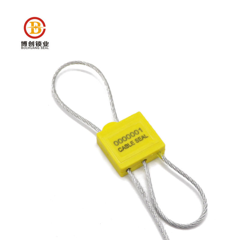 BC-C604 Tamper Evident Self Locking Pull Tight Wire Cable Seal For Logistics