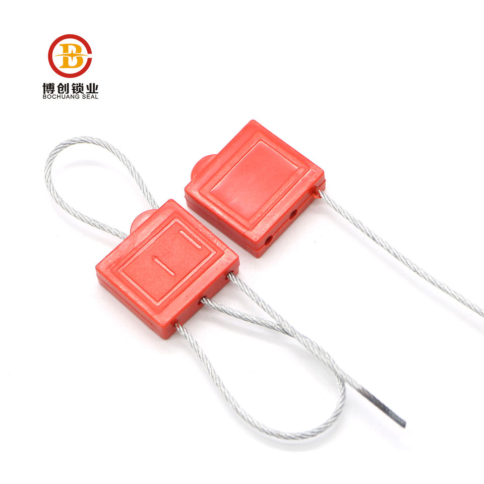 BC-C604 Tamper Evident Self Locking Pull Tight Wire Cable Seal For Logistics