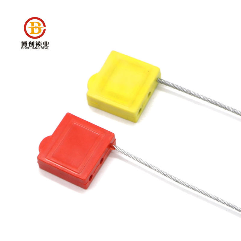 BC-C604 Tamper Evident Self Locking Pull Tight Wire Cable Seal For Logistics