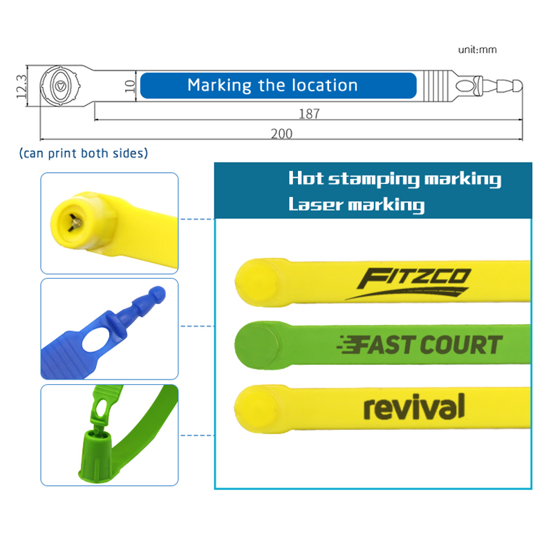 BCP601 Security Seals For Containers Plastic Truck Seals