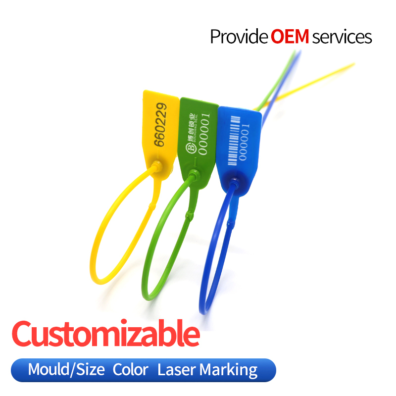 BC-P401 Barcode Plastic Seal Serial Number PP Material Plastic Security Seal