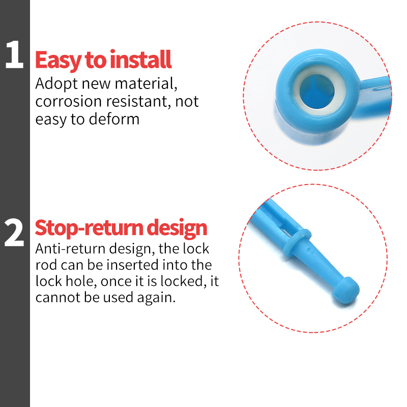 Tamper Evident Vorhängeschloss Dichtungen