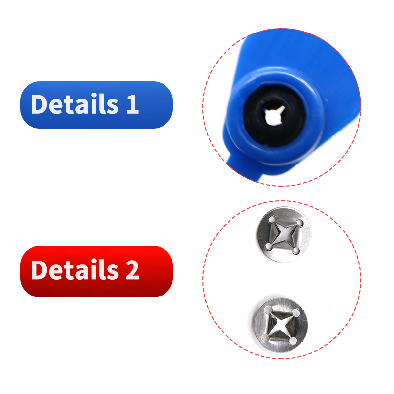 BCP401 Customize Plastic Seals Tear-off Cable Ties For Container Sealing