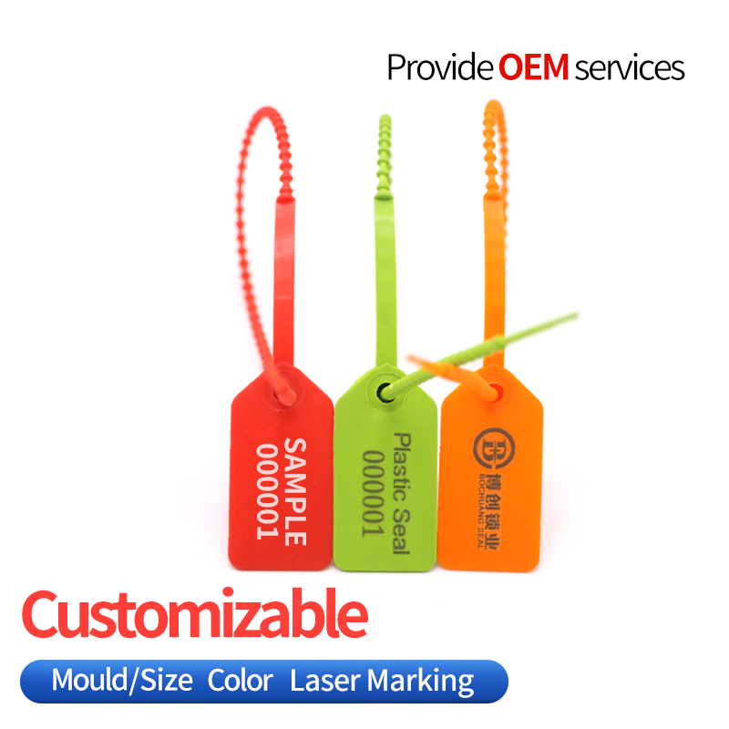 BC-P501 Customized Number Plastic Security Seal Plastic Seal For Trunk Tamper Proof