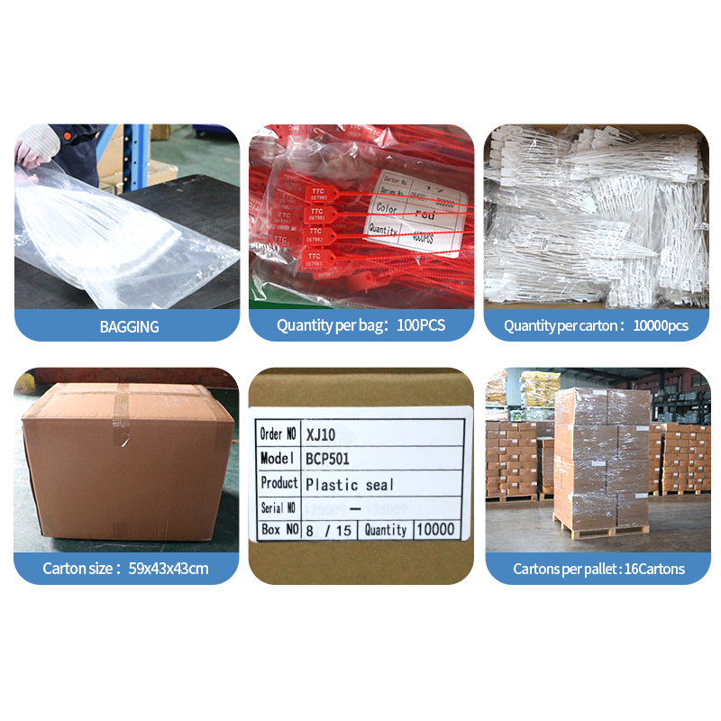 BC-P501 Customized Number Plastic Security Seal Plastic Seal For Trunk Tamper Proof