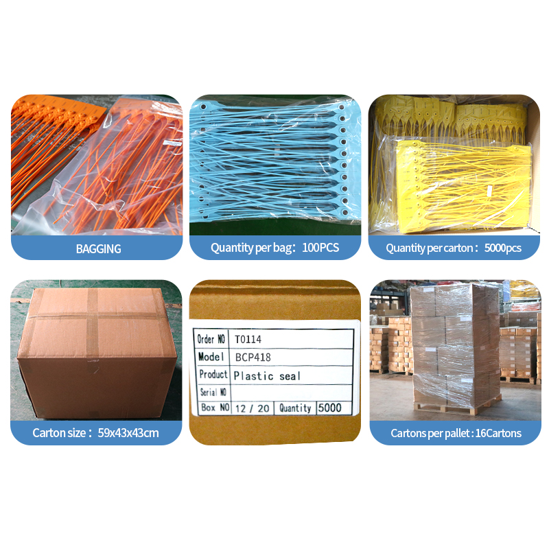 BCP418 Container Seal Plastic Security Seal Pull Tight Tamper Evident Security Seal