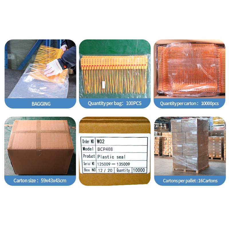 BCP408 Luggage Plastic Seal PP Plastic Container Security Seal