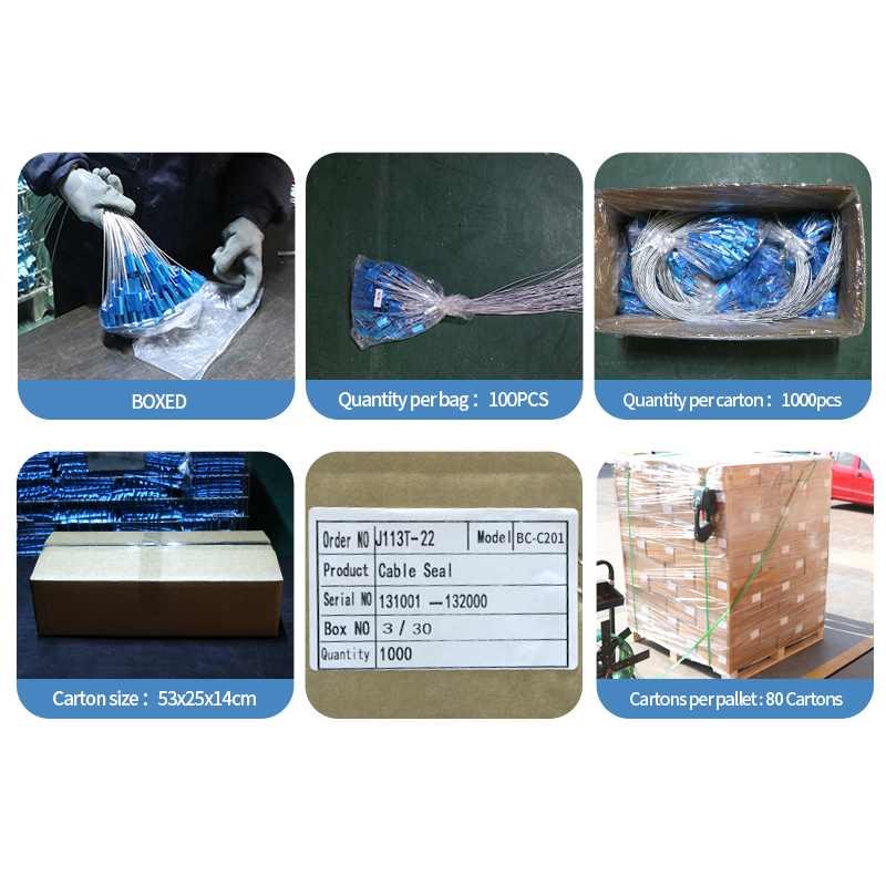BCC201 Cable Wire Seal Disposable Cable Seal Container Van Cable Seal