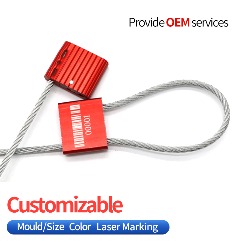 Diseño de sello de cable ISO negro 17717 ajustable de alta calidad