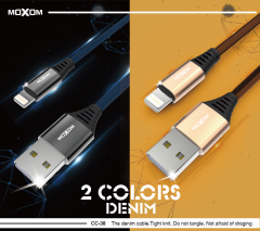 Data Cable Durable Denim Nylon Lighting/Micro USB Cable 1M 2.4 A for Samsung iPhone Xiaomi Redmi Mobile Phone