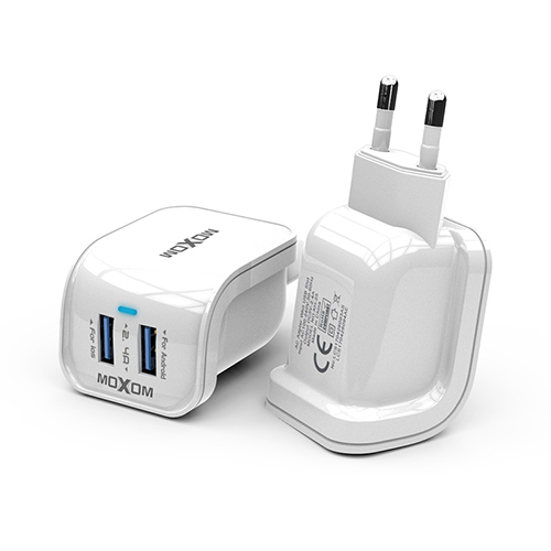 Universal Two USB Chargers Wall Charger EU Plug Portable for iPhone for Xiaomi Android Charging Travel Adapter