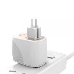 Universal Two USB Chargers Wall Charger UK Plug Portable for iPhone for Xiaomi Android Charging Travel Adapter