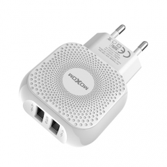 Fashion Shape 2 USB Port 2.4A AUTO ID Fast Wall Charger