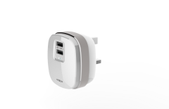 MOXOM UK 2 Cargador USB Adaptador universal Cargador de pared de viaje Adaptador universal