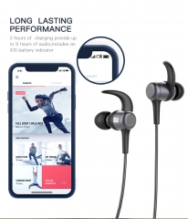 MOXOM Bluetooth Earphone Volume Control Stereo Wireless Earphone Waterproof V4.1 Sports Headphones Wireless For iPhone Samsung