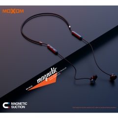Newest Wireless Neckband Earphone Sport Handfree Headphones Magnetic Earphones MOXOM