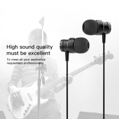 Super Bass Headphone Professional In-Ear Headphones Earphones With Microphone And Volume Control For iOS & Android