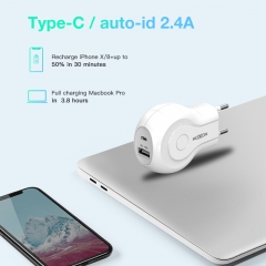 Mini Universal Dual EU Plug USB Wall Charger For iPhone X 8 7