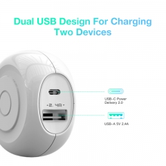 Mini Universal Dual EU Plug USB Wall Charger For iPhone X 8 7