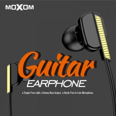 Guitar Shape Very Thin Wire Headphone Earphone 3.5MM Earphone