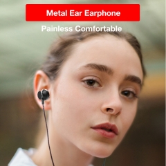 1.2M 3.5mm Hifi Magnetic Earphone With Mic Wired Earphone Headphone