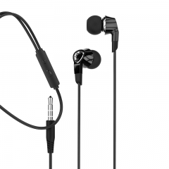 MOXOM EP17 1.2m in ear style hifi headphones 3.5mm plug earphone with Mic for smartphone