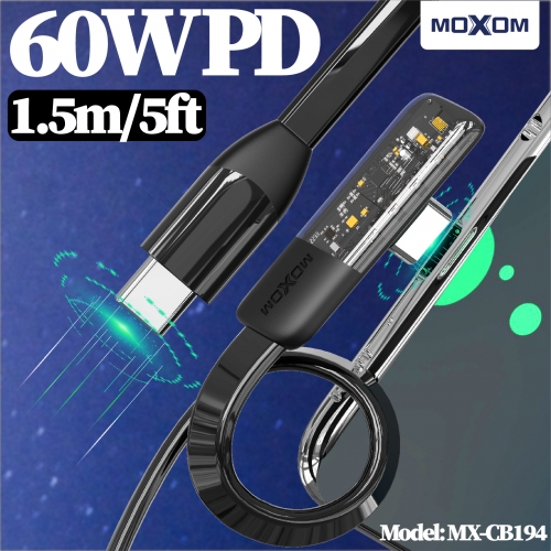 60W PD 90° Angle Game Data Cable Type-C to Type-C 1.5m/5ft