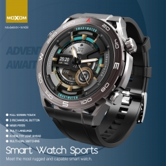 MOXOM High Quality Sports IP68 Heart Rate Music Sports Wireless Call Multi Language Smart Watch