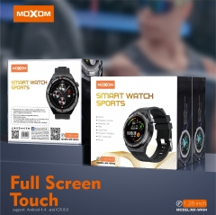 MOXOM High Quality Sports IP68 Heart Rate Music Wireless Call Multi Language Smart Watch